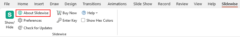 Slidewise About Option Tab.png