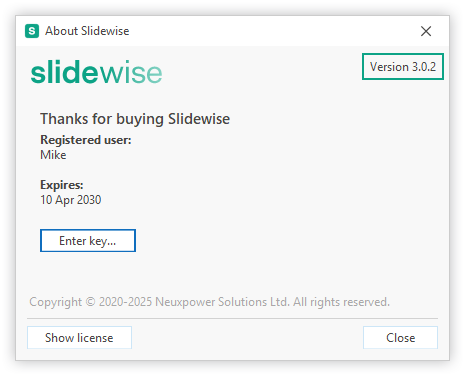 about-slidewise-version-number.png